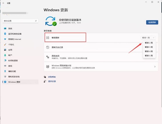 windows11关闭更新(windows11取消自动更新)