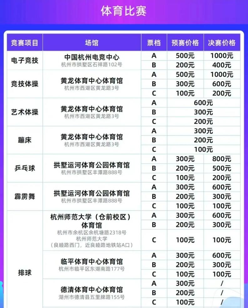 亚运会开幕式门票怎么购买 亚运会开幕式2023门票价格