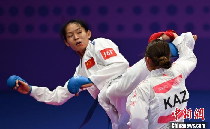 （杭州亚运会）杭州亚运会空手道项目开赛  中国女将李巧巧摘金