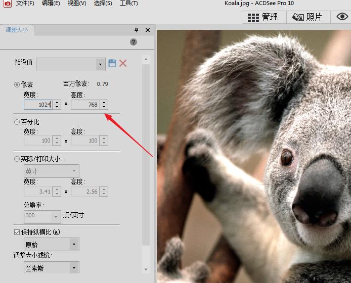 acdsee怎么调整图片分辨率(用acdsee调整图片大小的步骤)