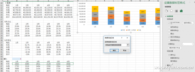 excel图表数据区域自动切换(excel切换卡死)