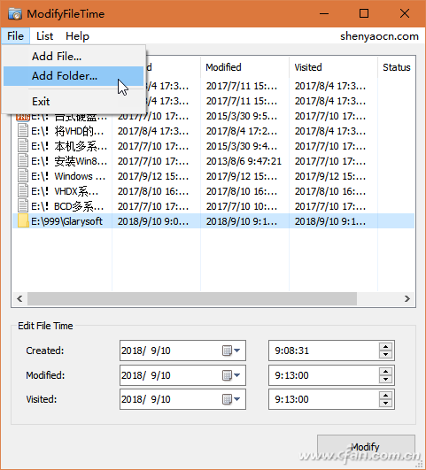 文件属性的时间能改么(windows文件时间)