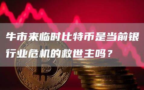 牛市来临时比特币是当前银行业危机的救世主吗？