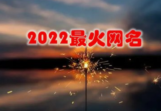 2022最火网名（2022最火网名带特殊符号）