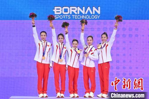 （杭州亚运会）中国体操女团实现亚运13连冠  “五朵小花”绽放西子湖畔
