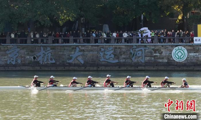 大运河杭州首次办赛艇对抗赛 22支参赛队伍逐浪千年运河